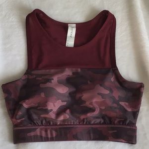 MPG Burgundy Camo Sports Bra
